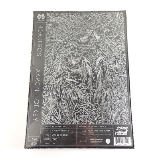 New Sealed Aaron Horkey Hoarfrost Limited Edition 1000 Piece Puzzle Mondo Games - Picture 2 of 4